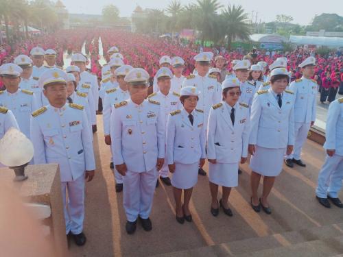 พิธีวางพานพุ่มถวายราชสักการะฯ และพิธีเปิดงาน “สักการะสมเด็จพระนเรศวรมหาราช จังหวัดหนองบัวลำภู” ประจำปี 2563